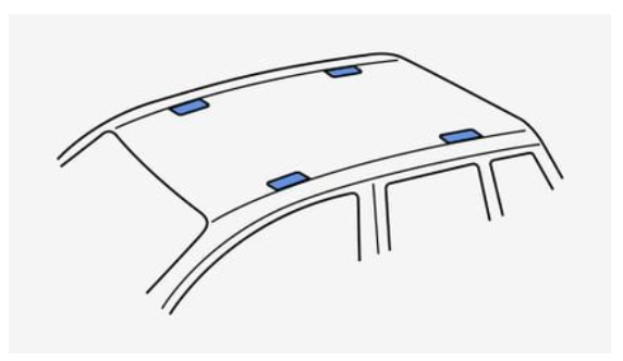 THULE Roof bars - Roof with fixed points