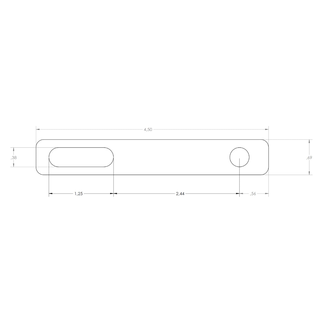 NARROW Plates - For mounting Rooftop Tents