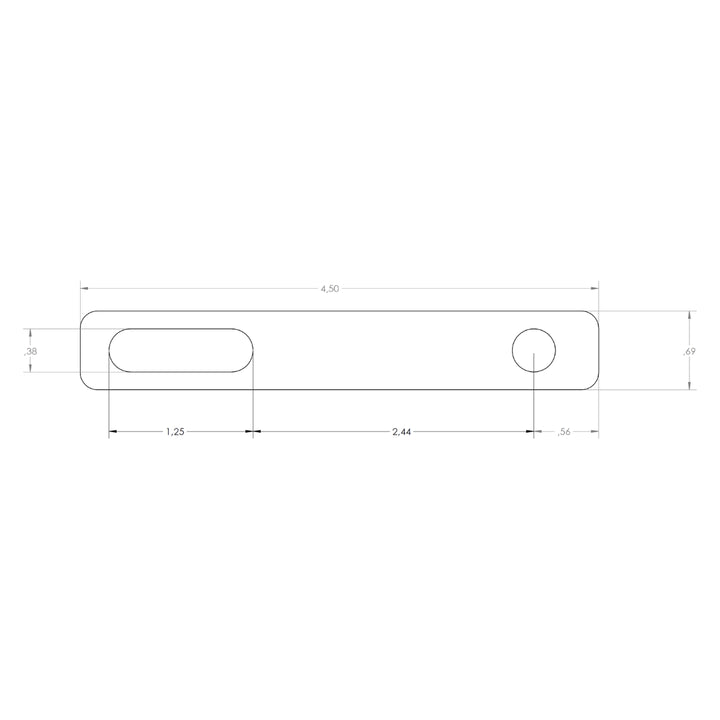 NARROW Plates - For mounting Rooftop Tents